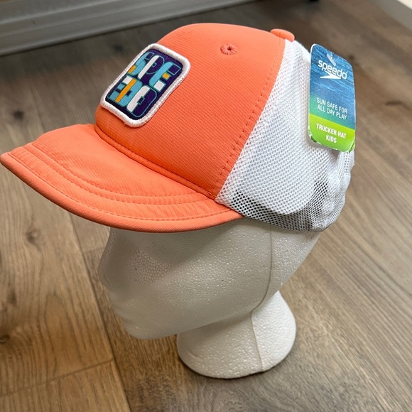 Speedo Other - Speedo Kids Vibrant Orange and White Hat